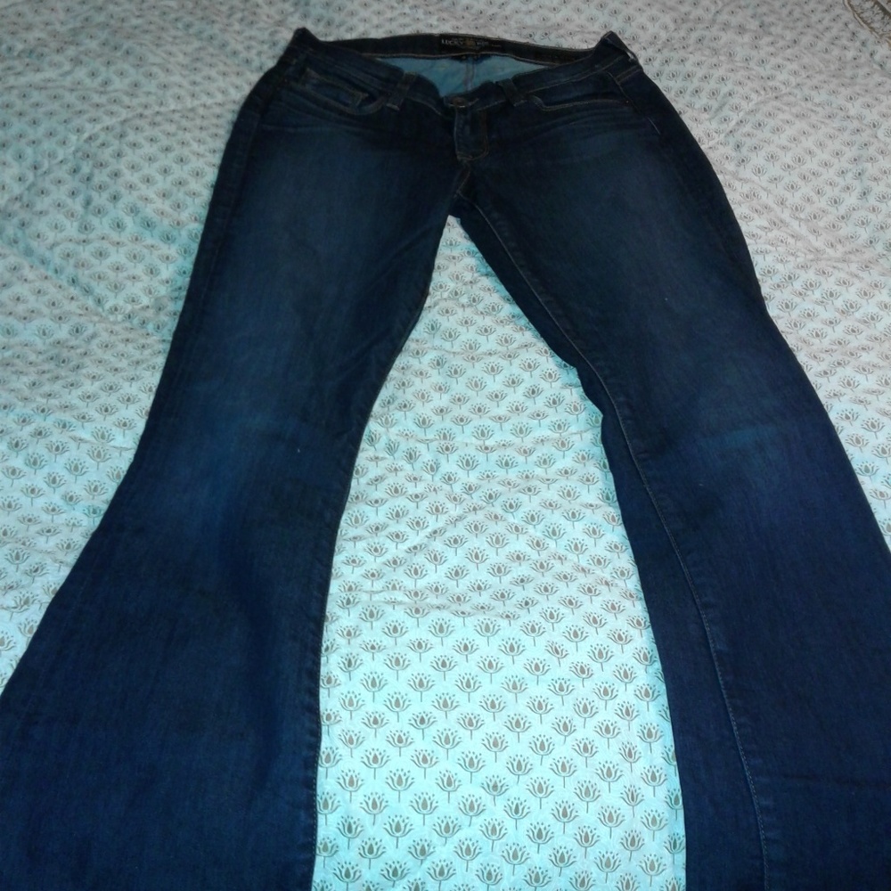 Lucky brand dark Sofia boot cut jeans euc sz 4/27